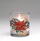 Poinsettia Flower Glass Votive Candle Holders, Home Décor, Gift for Her, Gift for Mom, Nature Lover Gift, Vintage Decor
